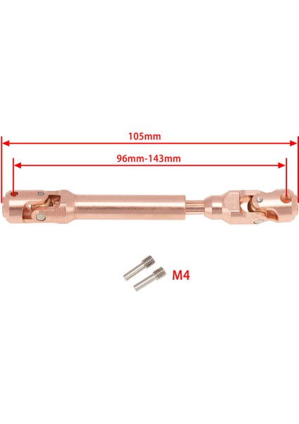 Yükseltme Sürücü Mili 1:10 Yedek Dıy Modeli Için Trx4 90046 Wraith Rc Araba 96-143MM (Yurt Dışından)
