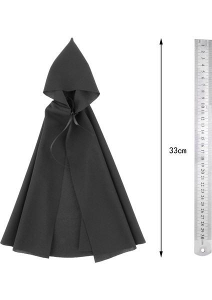 Cloak Kapüşonlu Cape 1/6 Ölçekli Minyatür 12 "ph Ht Kadın Erkek Hareketli Bebek (Yurt Dışından)