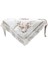 SunniMix 1 Çapraz Dikiş Kiti Baskılı Damgalı Yuvarlak Masa Örtüsü Nakış Için 90X90 cm Beyaz 1