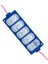 Modül LED 12V 4W Mavi 3030 10 x 53.8mm IP65 260-280LM 180 Derece 1