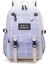 USB Soket Tasarımlı Okul Sırt Çantası - Mor (Yurt Dışından) 1