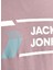 Jack & Jones 12204902_Jcologan Tee Ss Crew Neck O Yaka Regular Fit Baskılı Açık Mor Erkek T-Shirt