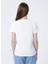 Bisiklet Yaka Basic Baskılı Beyaz Kadın T-Shirt - RESHE 3