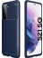 Samsung Galaxy S21 Fe 5g Için Karbonfiber Yumuşak Tpu Silikon Shockproof Koruma Kılıf Kapaklı (Yurt Dışından) 1