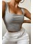 Kaşkorse Kumaş Askılı Bodycon Crop 1