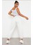 Kaşkorse Kumaş Askılı Bodycon Crop 2
