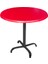 Indigo Werzalit Yuvarlak Mutfak Masası 80CM Çap (Esb Siyah) - Kırmızı 1