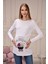 Uzun Kollu Baskılı Hamile Tişört 3