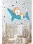Balinada Uyuyan Ayıcık ve Yıldızlar Çocuk Bebek Odası Sticker Seti 2