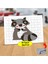 Küçük Sevimli Rakun 99 Parça Puzzle Yapboz TABLO-53876-60008 1