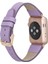 Apple Watch Uyumlu Deri Kordon 38-40-41MM Roma CP22 Lila 1