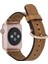 Apple Watch Uyumlu Deri Kordon 38-40-41MM Roma G19 Taba 2