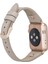 Apple Watch Uyumlu Deri Kordon 38-40-41MM Slim Rg Troklu Erc3 Bej 3