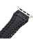Apple Watch Uyumlu Deri Kordon 42-44-45MM RST1-SM43 Siyah 5