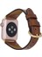 Apple Watch Uyumlu Deri Kordon 38-40-41MM Roma RST2EF Taba 2