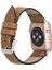 Apple Watch Uyumlu Deri Kordon 38-40-41MM G19-BA7 Taba 2