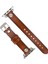 Apple Watch Uyumlu Deri Kordon Visby 38-40-41MM Ferro RST2EF Taba 3