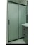 Özelduş 100-130 cm Arasi H180 Siyah Profil 5mm Kumlu Cam Duşakabin 2