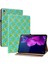 Lenovo Tab P11 TB-J606F Için Dokuma Deri Kılıf - Yeşil 2