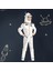 Strade Store Beyaz Astronot Kostüm Bodysuit Sahne Performans Giysileri Tatil Partisi L (Yurt Dışından) 4