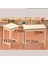 1/12 Ölçekli Minyatür Yemek Mobilya Dollhouse Oyuncak Doğum Günü Hediyeleri Için Çift Masa (Yurt Dışından) 4