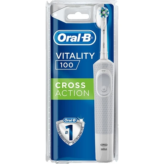 Oral-B D100 Şarjlı Beyaz Crossaction Diş Fırçası