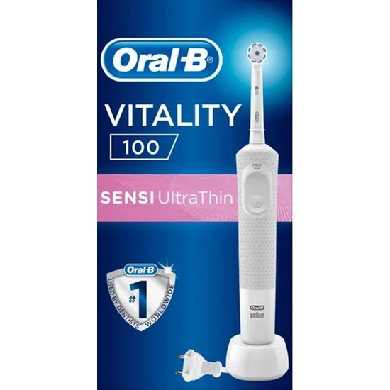 Oral-B D100 Vitality Sensi Ultra Thin Şarjlı Diş Fırçası Karton Kutulu