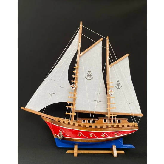 Ayhan Kotra Karadeniz Maket Gemi Yat Modeli, Dekoratif Ev Hediyesi