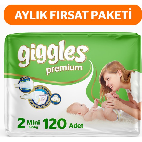 Giggles Premium 2 Numara Mini 2 Paket  80 Adet