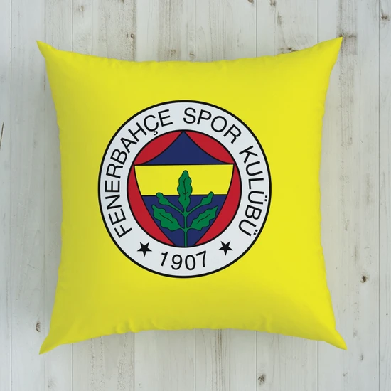 Lisanslı Fenerbahçe 1907 Logo Pamuk Lisanslı Kırlent