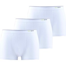 Tender Cotton 3'lü Beyaz Boxer 9670 - 950