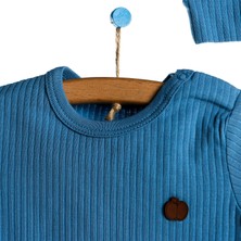 HelloBaby Yenidoğan Kaşkorse Kısa Kol Tshirt-Şapka-Patikli Alt