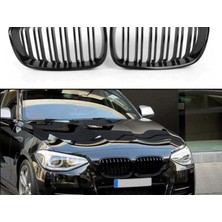 Bavyera Bmw 1 Serısı F20 2011-2015 M Bobrek Cıft Cızgı Panjur Pıano Black