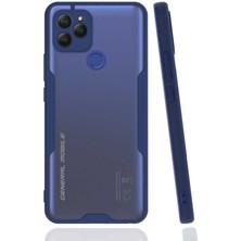 Nevarium General Mobile Gm 22 Kılıf Kamera Korumalı Mat Silikon Platin- Lacivert