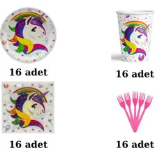 Party Gross Unicorn Doğum Günü Parti Seti Lisanslı16 Kişilik