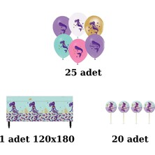 Party Gross Deniz Kızı Doğum Günü Parti Seti 24 Kişilik