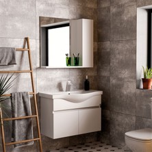 Belinza Viva Yeni Banyo Dolabı Takımı Beyaz 65 cm