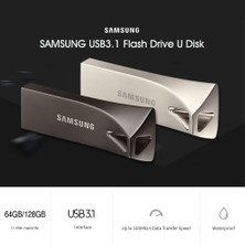 Samsung 64GB Usb3.1 Metal Kalem Flash Sürücü U Disk - Altın (Yurt Dışından)