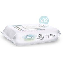 Sleepy Bio Natural Yenidoğan Islak Bebek Bakım Havlusu 12X40 (480 Yaprak)