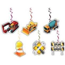 Parti Sürprizi Inşaat Tavan Süsü 70 cm 6 Adet