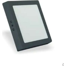 Helios 24w Sıva Üstü Led Panel Siyah Kasa Günışığı(Sarı Renk)