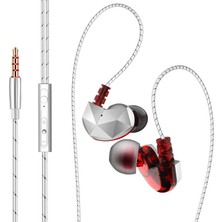 Prettyia Wı 3.5mm Stereo Hd Kulaklık Spor Kulak Kulaklık Cep Telefonu Kırmızı Için (Yurt Dışından)
