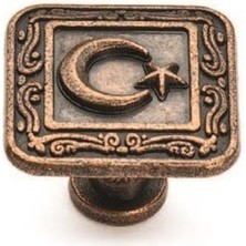 Özsan Ayyıldız Antik Bakır Düğme (10 Adet)