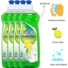 Ultra Fresh Bulaşık Deterjanı 4 x 750 ml