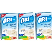 Arı Mama Arı mama 12 Vitaminli 6 Mineralli Sütlü Pirinçli 3 ADET*250GR