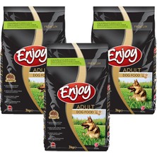 Enjoy Yetişkin Tavuklu Köpek Maması 3 kg - 3 Adet