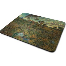 Wuw Van Gogh Mont Majour Günbatımı Dikdörtgen Kaymaz Taban Mouse Pad