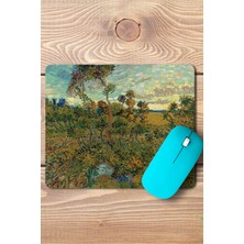 Wuw Van Gogh Mont Majour Günbatımı Dikdörtgen Kaymaz Taban Mouse Pad