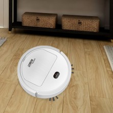 SunniMix Süpürme Robot Sessiz Çalışma Fırça ile Çalışma Güçlü Emme Temizlik Makinesi 3 1 Beyaz (Yurt Dışından)
