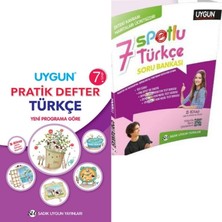 Sadık Uygun Yayınları 7. Sınıf Türkçe Spotlu Soru Bankası + 7. Sınıf Türkçe Pratik Defter (Spiralli)